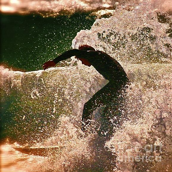 Pink Champagne Surfer Photograph by Gus McCrea