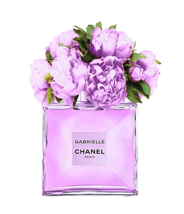 Pink Chanel Perfume Painting by Green Palace