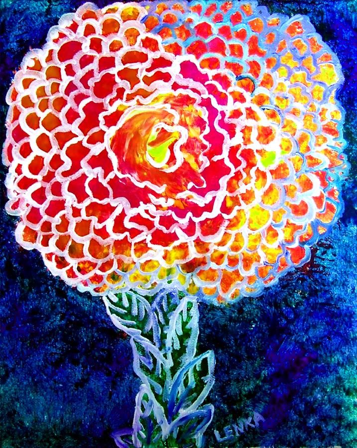 Pink Chrysanthemum Flower Digital Art