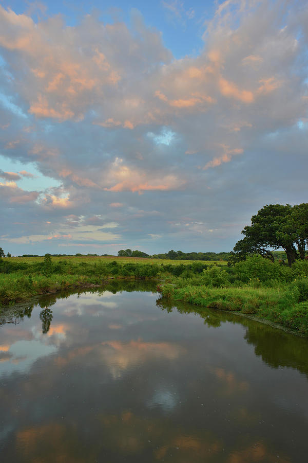 Pink Clouds over Glacial Park Photograph by Ray Mathis