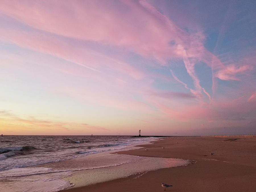 Pink Clouds Over The Inlet Photograph by Robert Banach