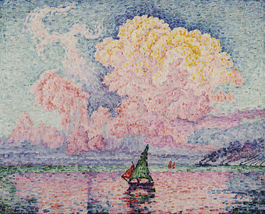 Paul Signac Painting - Pink Clouds by MotionAge Designs