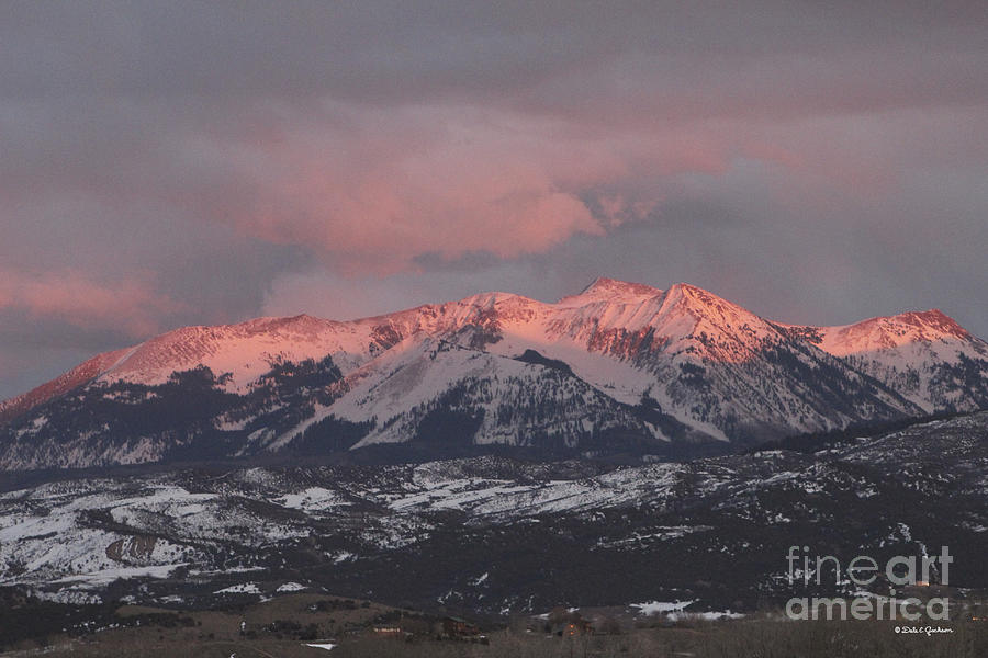 Mountain Sunset Photograph - Pink Colorado Rocky Mountain Sunset by Dale Jackson