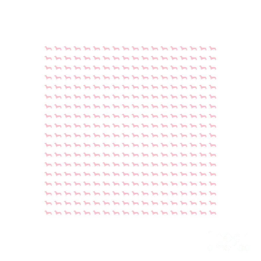 Pink Dachsunds Digital Art