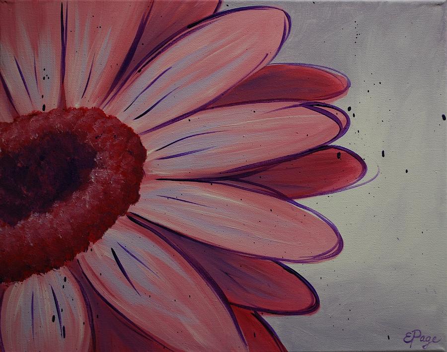 Pink Daisy Painting by Emily Page