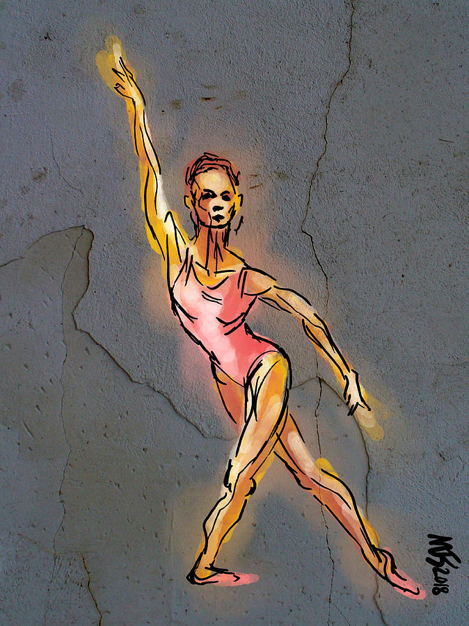 Pink Dancer Digital Art by Michael Kallstrom