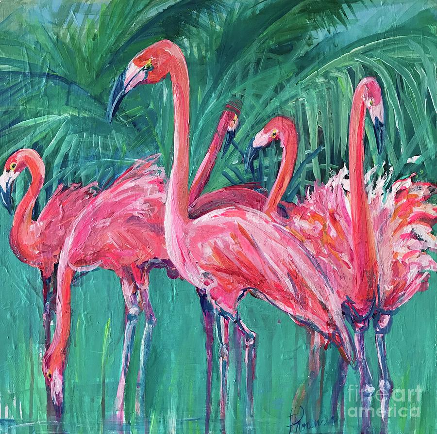 Pink Dancers Painting by Denise Morencie - Fine Art America