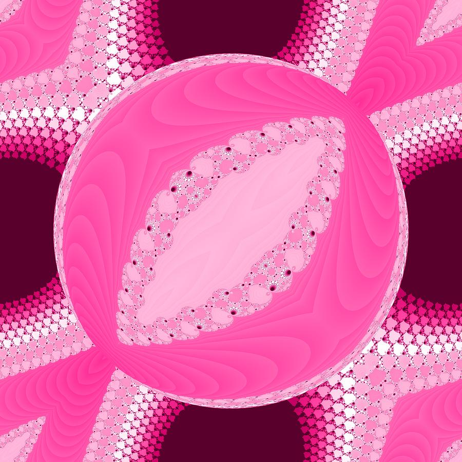 Pink decorative design Digital Art by Lenka Rottova - Fine Art America