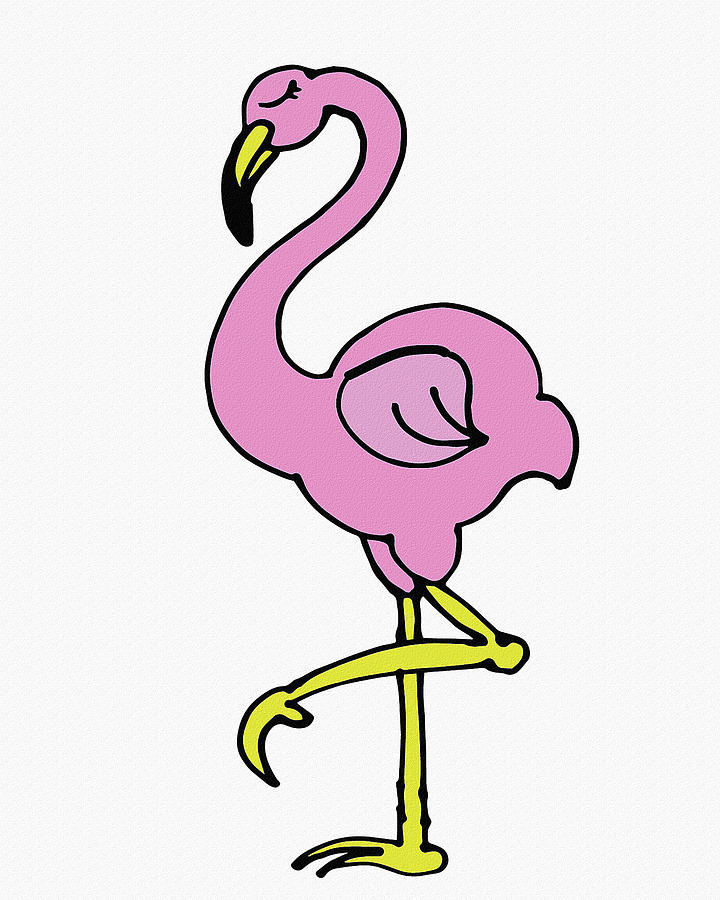 Pink Flamingo For Kids Digital Art