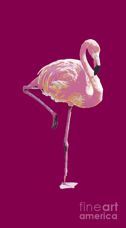 Pink Flamingo1 Digital Art by David Millenheft