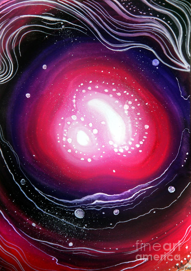 Pink flash of energy. Sweet dreams. Astral vision Painting by Sofia ...