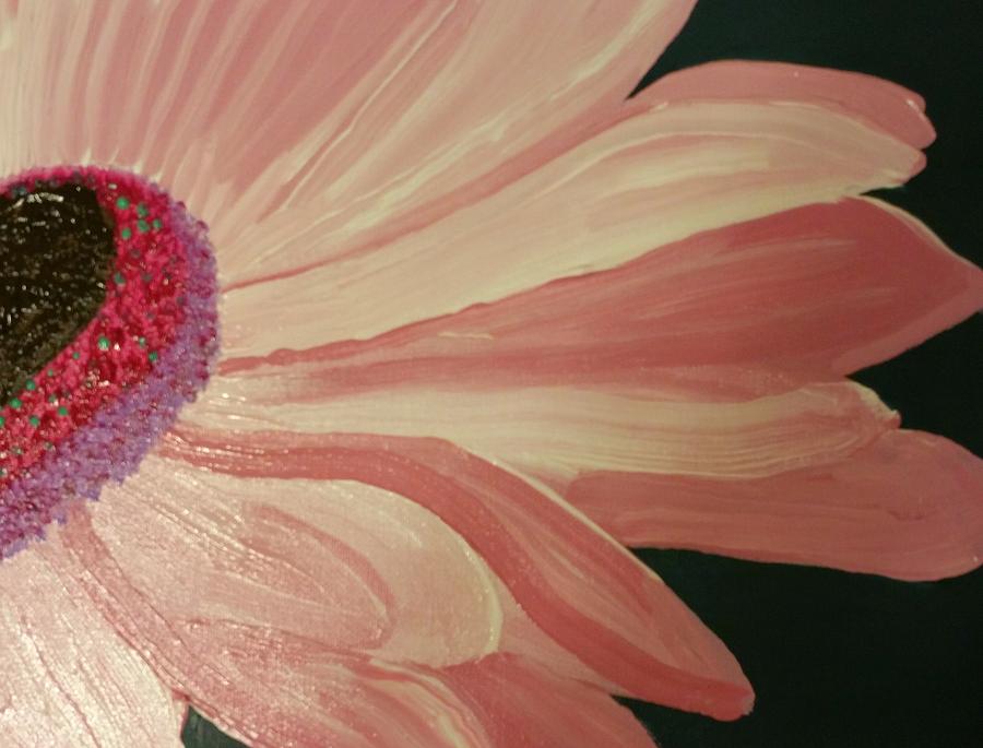 Pink flower Painting by Kathlene Melvin