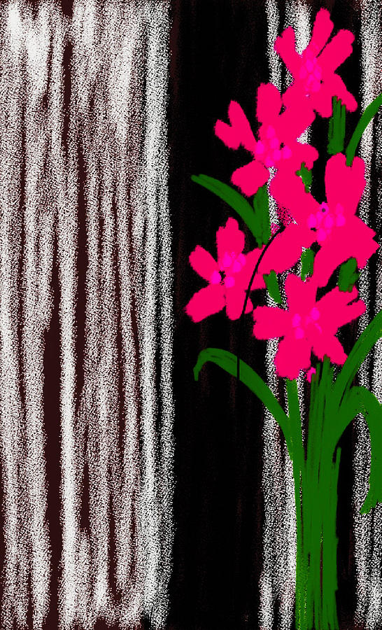 Pink flowers  Digital Art by Faashie Sha