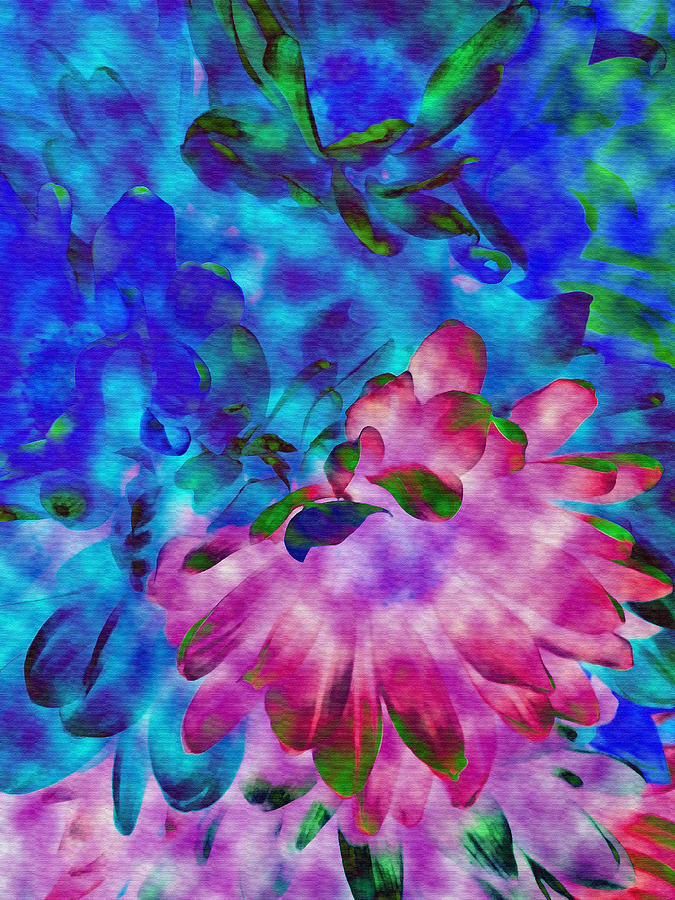 Pink Flowers Digital Art by Irvlands Artfolio - Fine Art America
