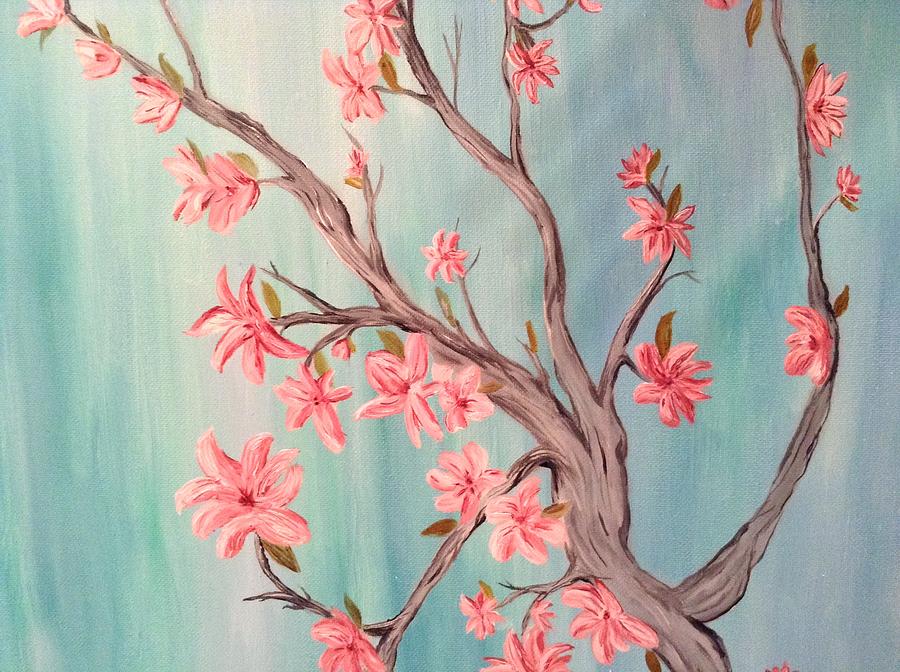 Pink Flowers Painting by Mandy Harpt - Fine Art America