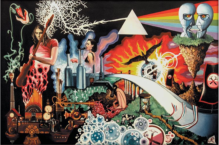 Pink Floyd Painting by Aleks Kontr