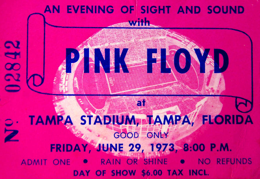 Pink Floyd concert ticket 1973 Photograph by David Lee Thompson