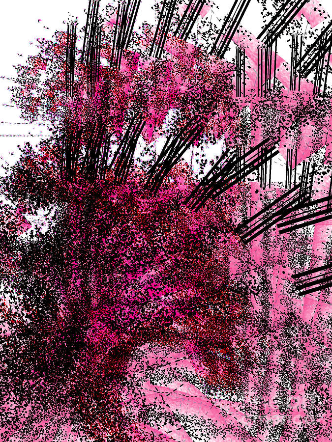Pink Forest Digital Art by Cooky Goldblatt
