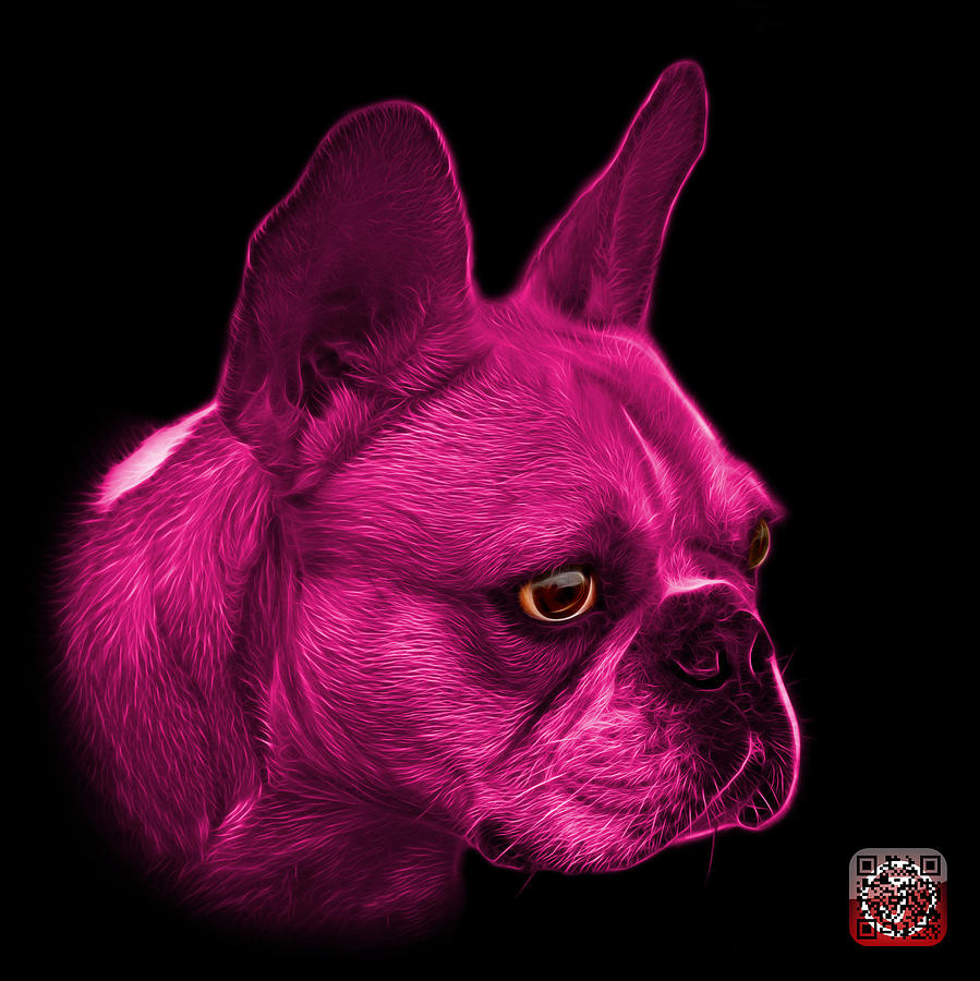 Pink French Bulldog Pop Art - 0755 BB Painting by James Ahn