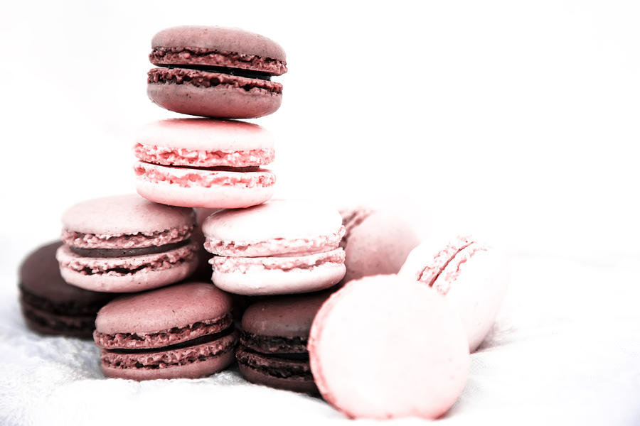 Pink French Macarons Photograph by Georgia Clare