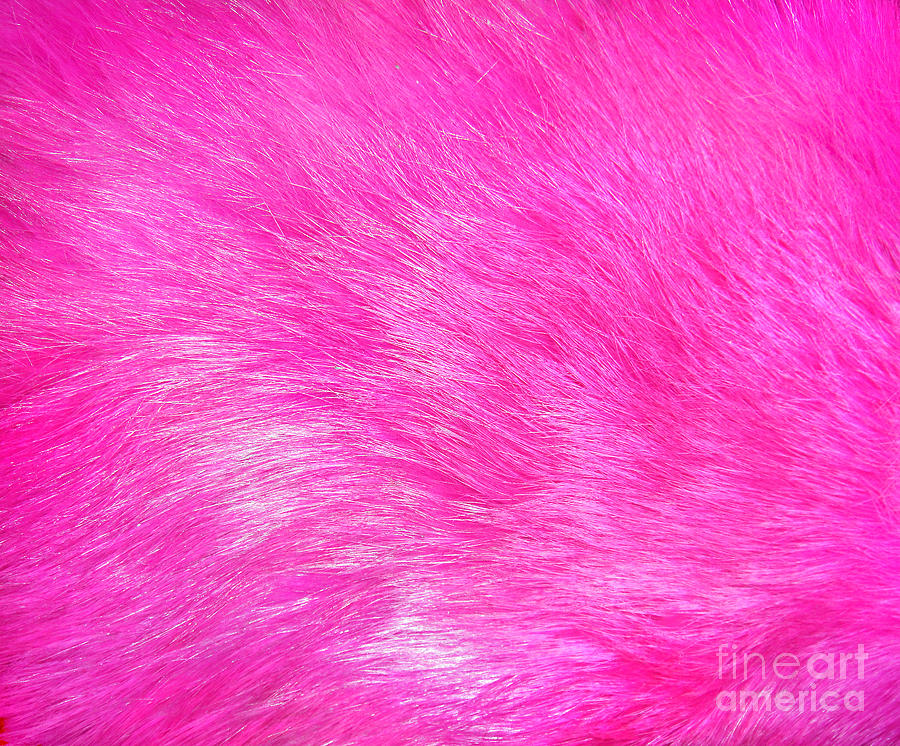 Pink fur texture 3 by Sofia Goldberg