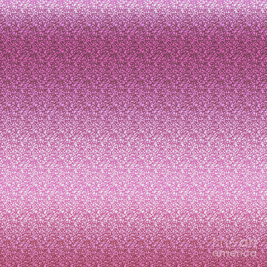 Pink Glittery Gradient Digital Art by Leah McPhail