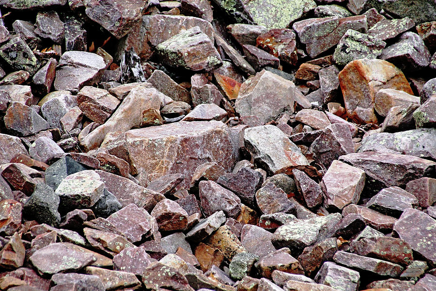 Pink Granite Rock Abstract Photograph by Debbie Oppermann