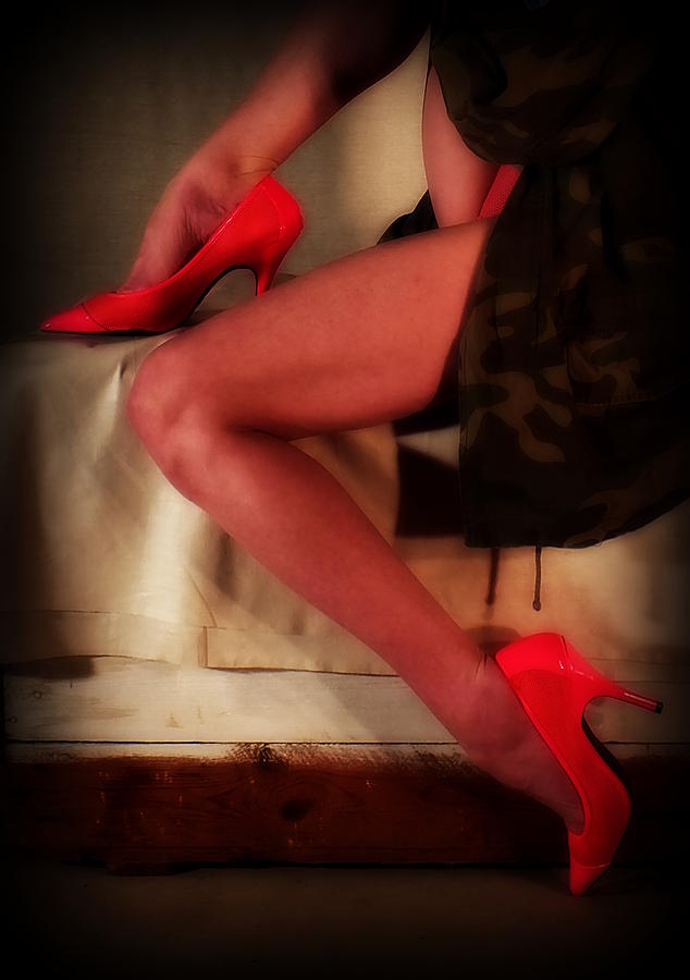 Hot Photograph - Pink Heels And A Nice Box by Guy Pettingell