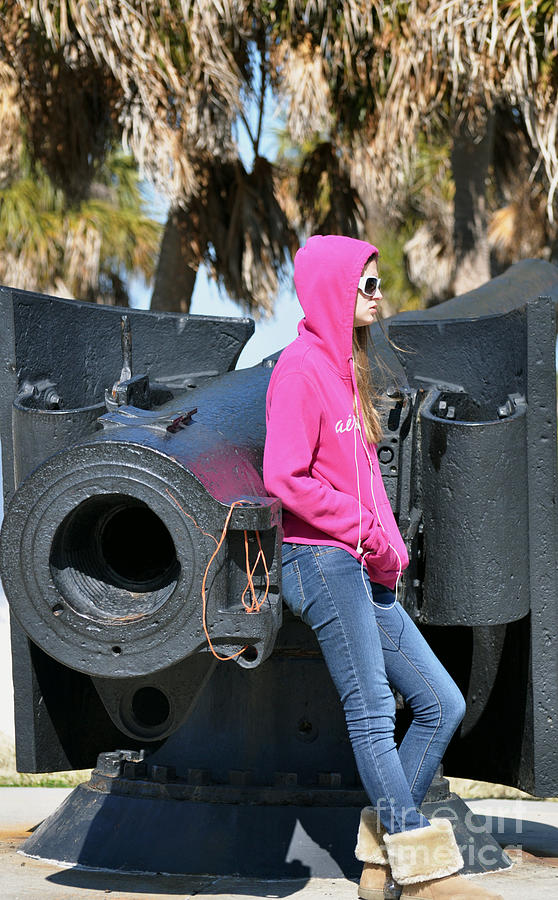 Pink Hoodie and Black Canon Photograph by Rose  Hill
