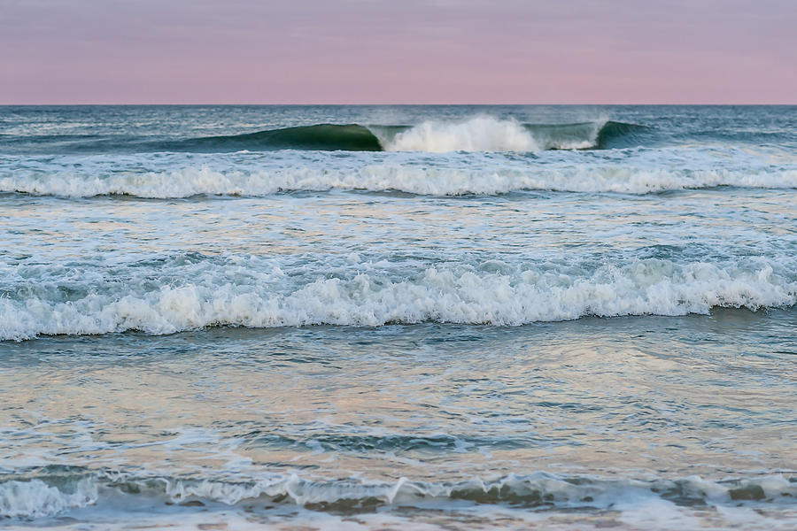 Pink Horizon Seaside New Jersey Photograph by Terry DeLuco