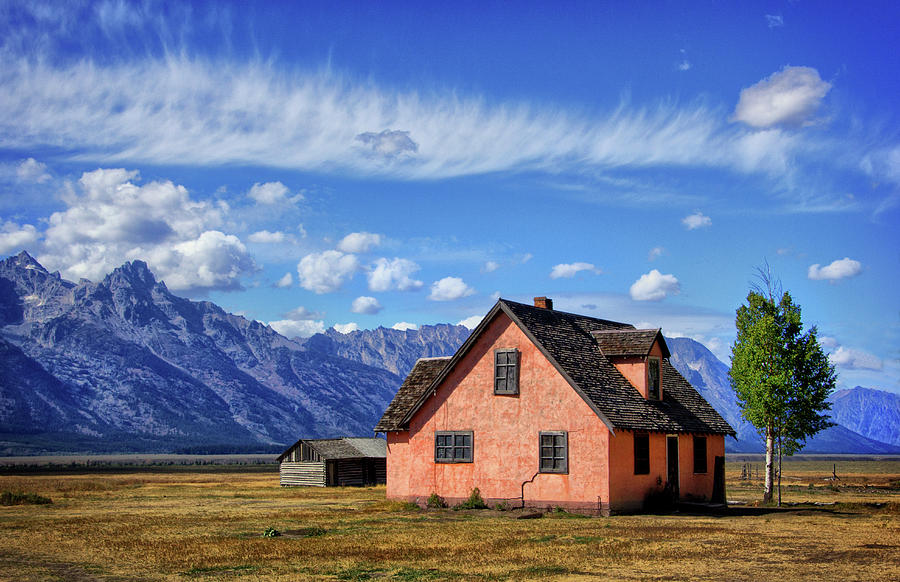 Pink House in Grand Tetons Photograph by Carolyn Derstine
