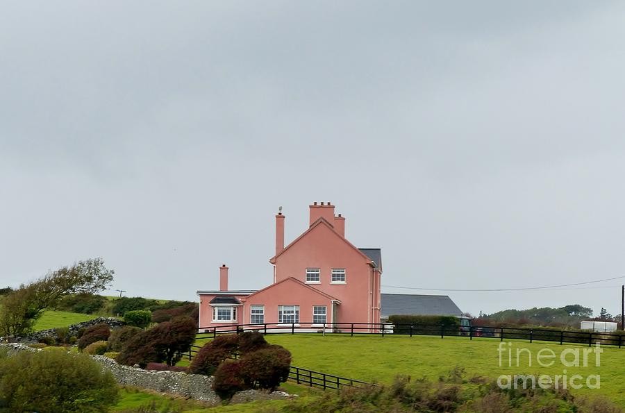 Pink House In Ireland Photograph by Rosanne Licciardi