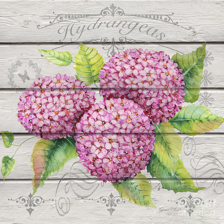 Pink Hydrangeas-JP3920 Painting by Jean Plout