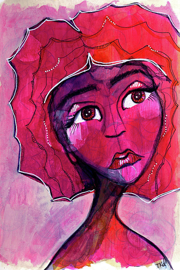 Pink Jane Painting by Tonya Doughty