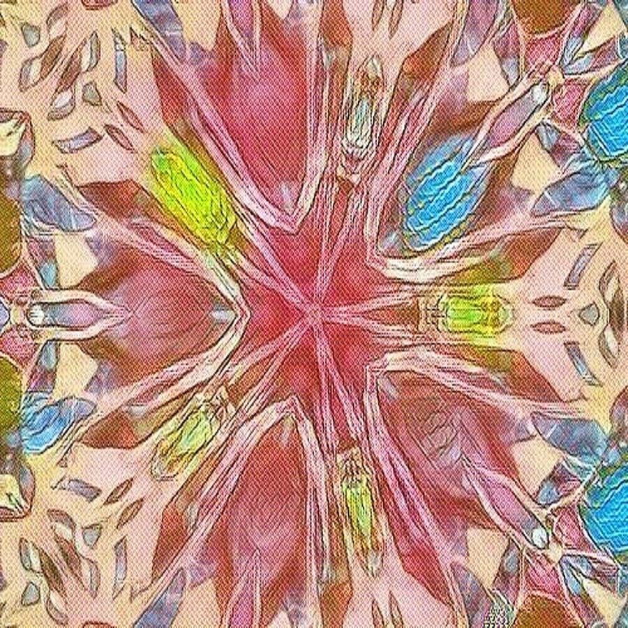 Pink Kaleidoscope Pastel by Brenae Cochran