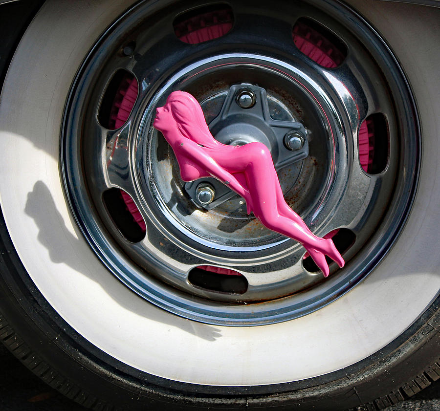 Pink Lady Hudcap Photograph by DB Hayes