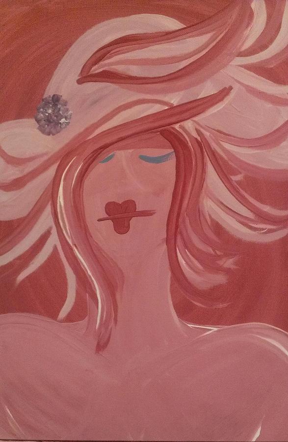 Pink Lady Painting by Lkb Art And Photography
