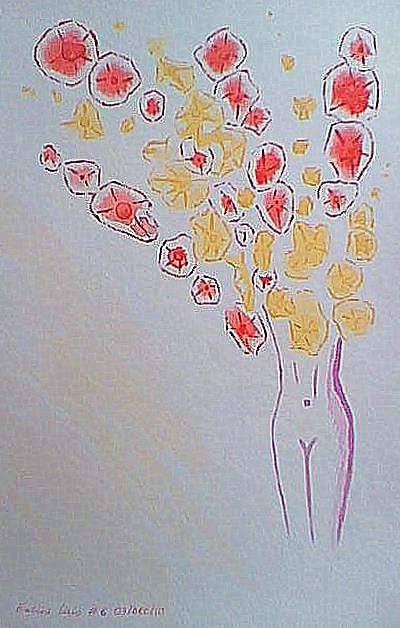 Flower Painting - Pink Lady by Maina Kabiru