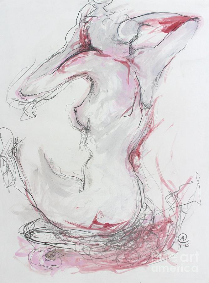 Pink Lady Drawing by Marat Essex