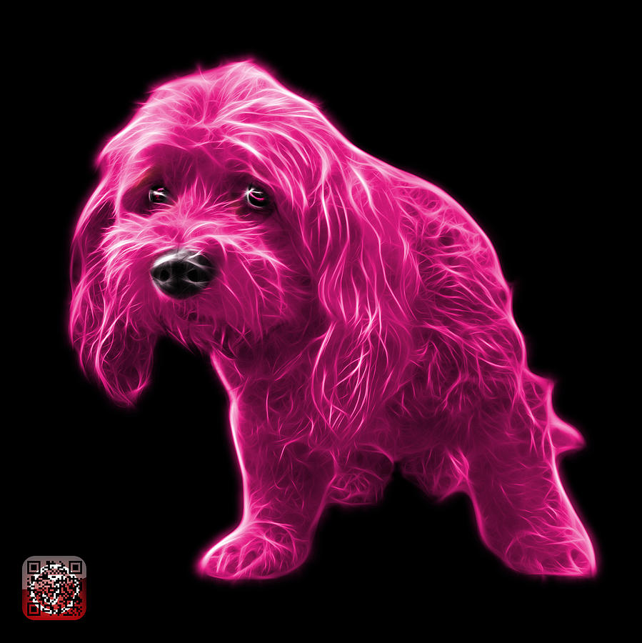 Pink Lhasa Apso Pop Art - 5331 - bb Painting by James Ahn