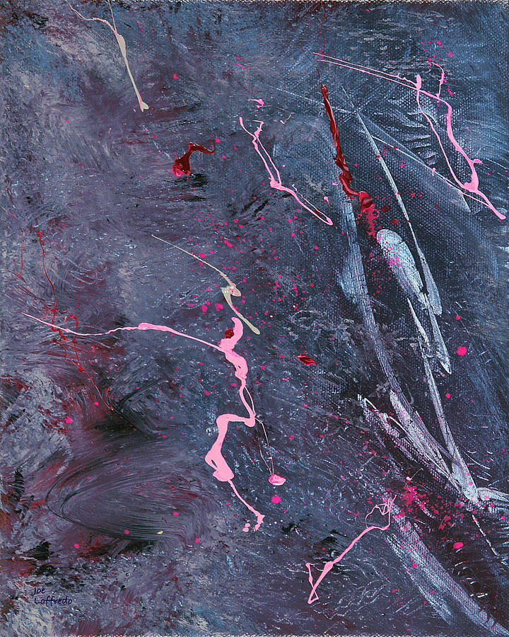Pink Lightning At Midnight 90 Painting by Joe Loffredo