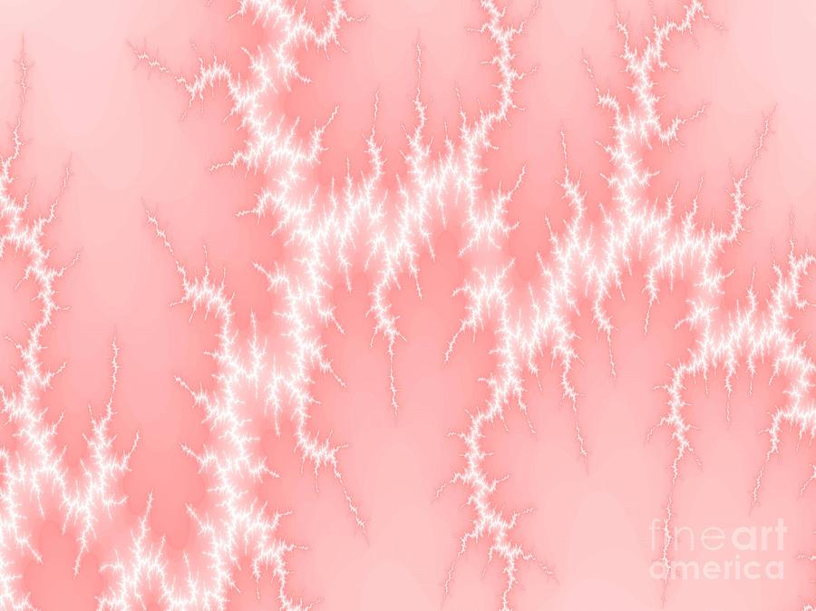 Pink Lightning Digital Art by Corinne Elizabeth Cowherd