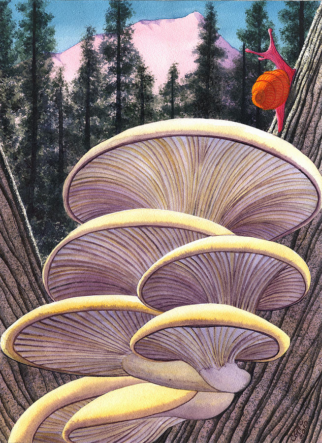 Mushroom Painting - Pink Like Me by Catherine G McElroy