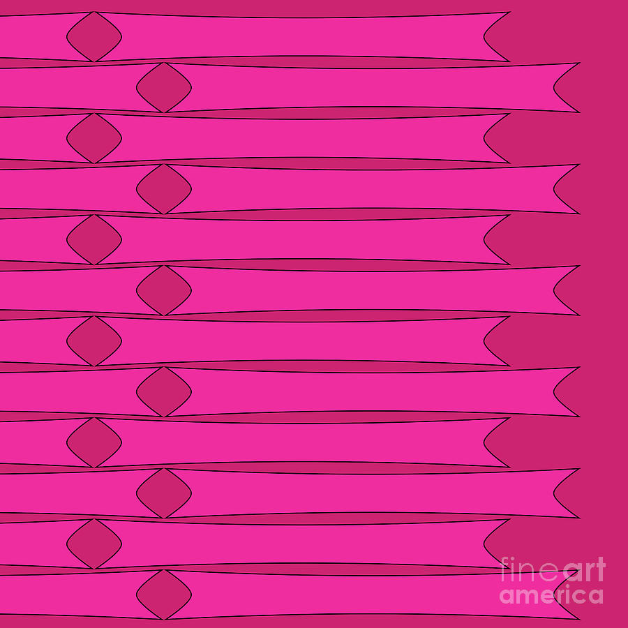 Pink Linear Digital Art