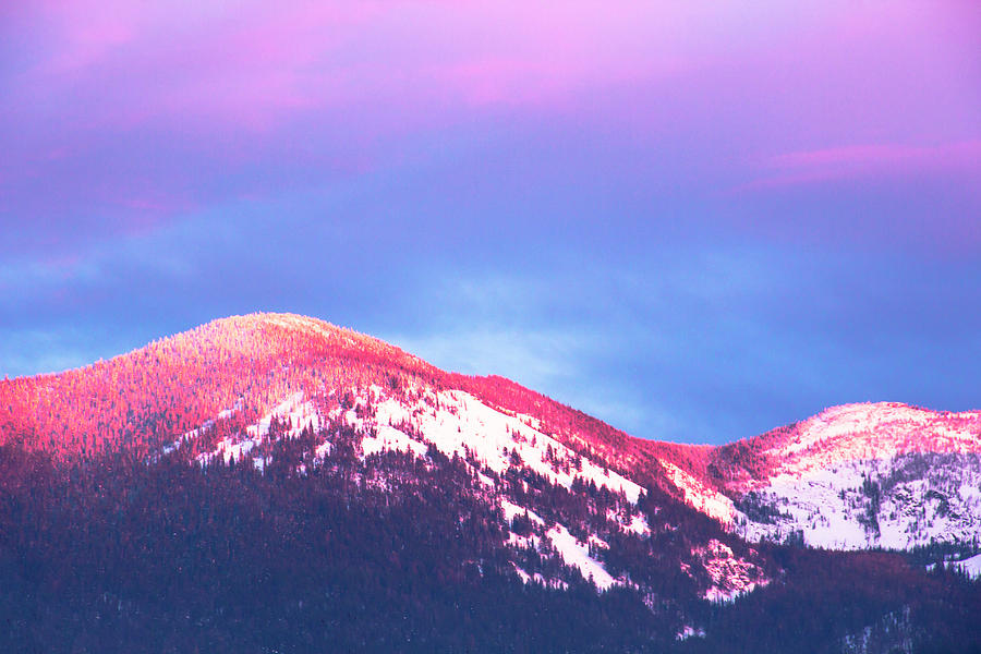 Pink Mountaintop Photograph by Amy Sorvillo