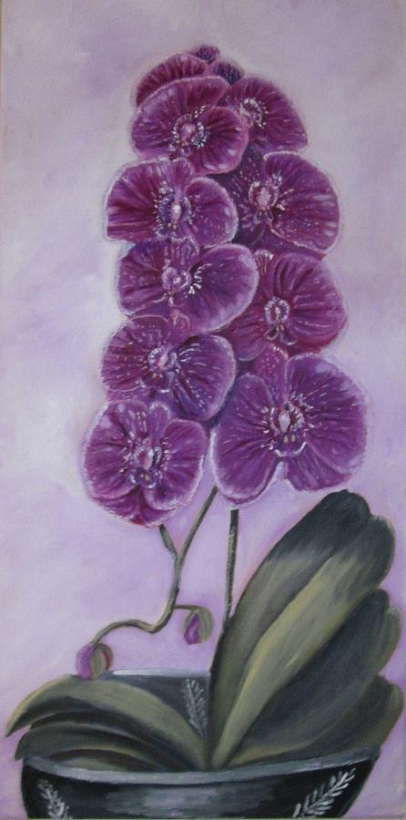 Orchid Painting - Pink Orchid by Rebecca Jackson