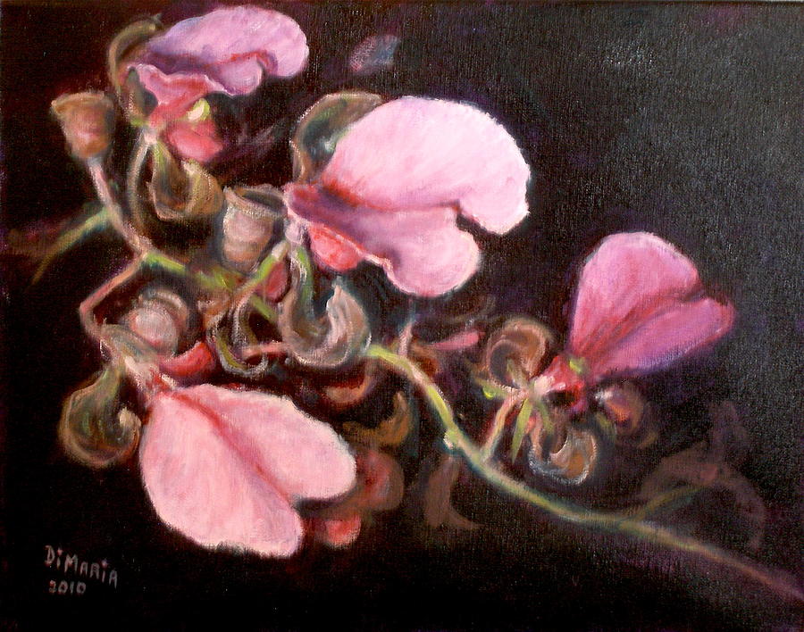 Pink Orchids 1 Painting by Donelli  DiMaria