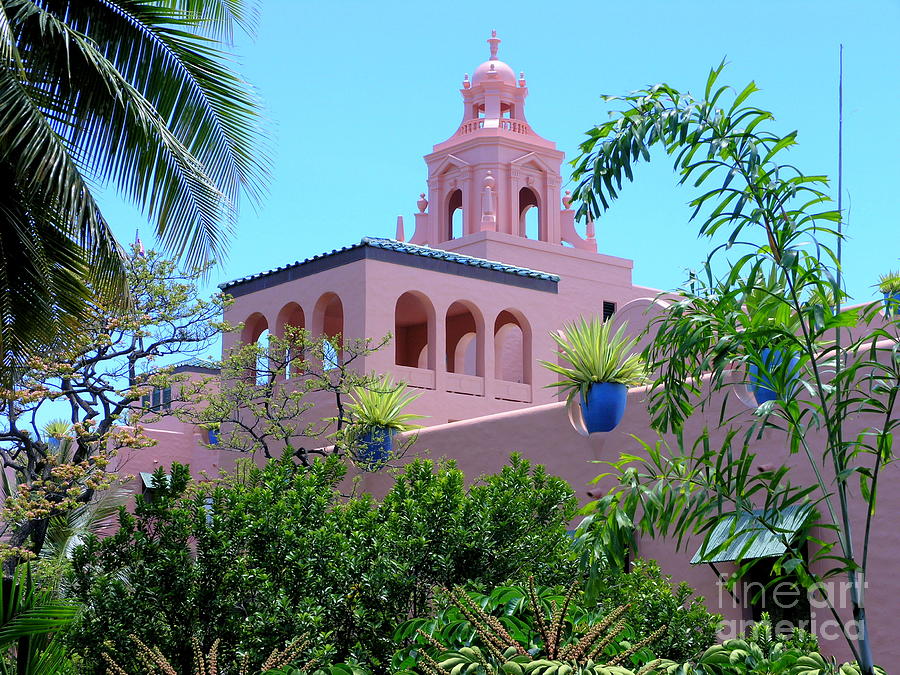 Pink Palace Honolulu Photograph by Mary Deal