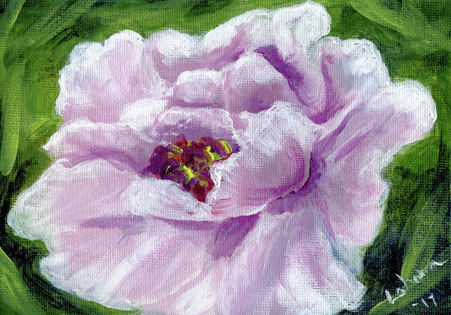 Pink Peony 1 Painting by Lahoma Nally-Kaye - Pixels