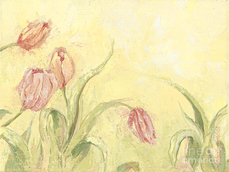 Flower Painting - Pink Peony 3/3 by Priscilla  Jo
